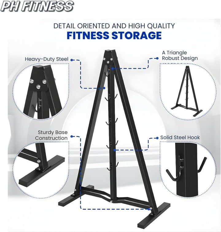 PH Fitness Multi Grip Kabel Zubehör Set – 5 & 7 Stück Kabelanschlüsse mit optionalem A-Frame Rack –