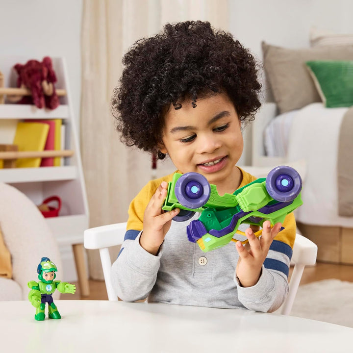 Marvel Iron Man and his Awesome Friends Iron Hulk 2-In-1 Mech-Anzug & Fahrzeug, Action-Figur & Fahrz