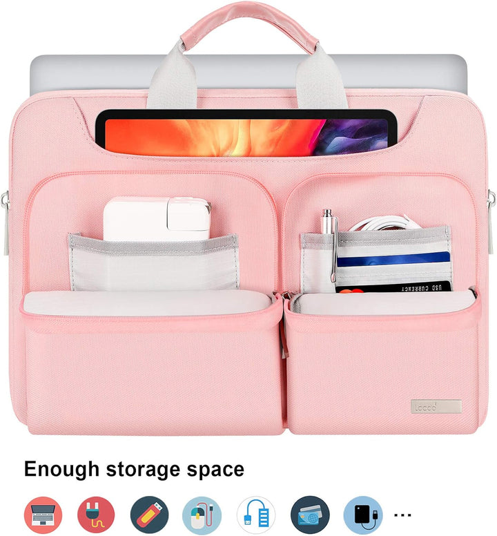 Lacdo wasserabweisende Laptop-Hülle Tasche 14 Zoll Neu MacBook Pro Rosa, 14 Zoll Neu MacBook Pro Ros