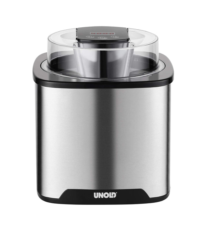 UNOLD 48855 EISMASCHINE Gelato, 1,5 L Volumen, ohne Kompressor, Sahneeiscreme in nur ca. 20-30 Minut