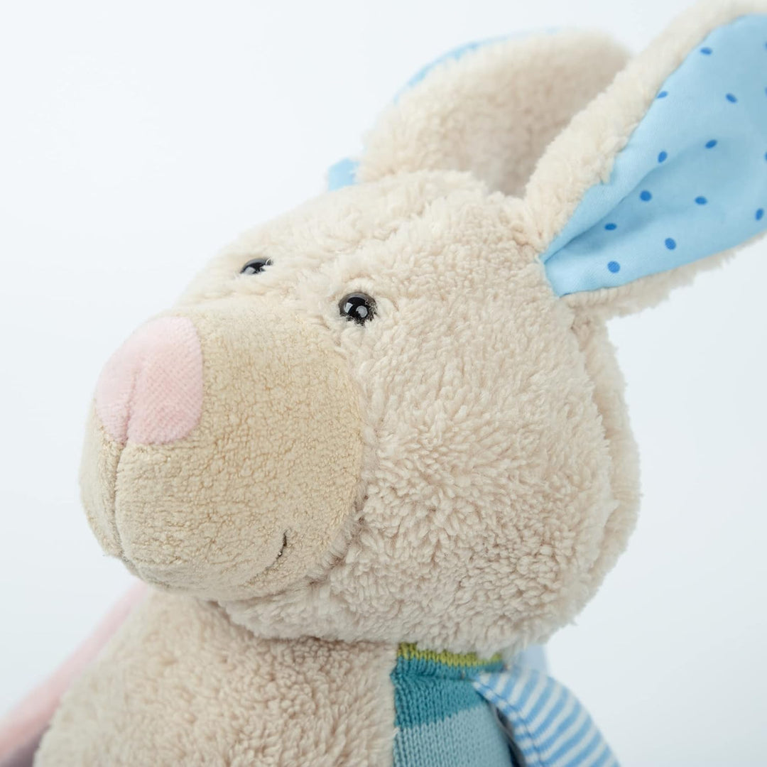 sigikid 39851 Patchwork Stofftier, Mehrfarbig/Hase, Mehrfarbig/Hase