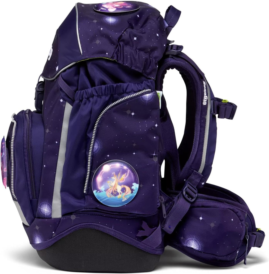 ergobag Pack Schulranzen-Set 6tlg. inkl. Klettie-Set Bärgasus - Lila Einheitsgrösse