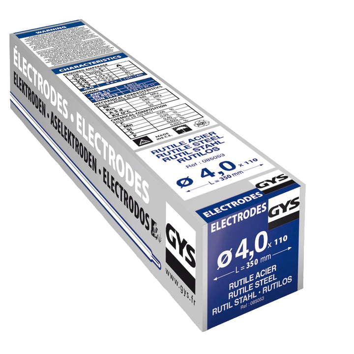 GYS 085053 110 Rutil-Elektroden Stahl, 0 W, 0 V Single, Single