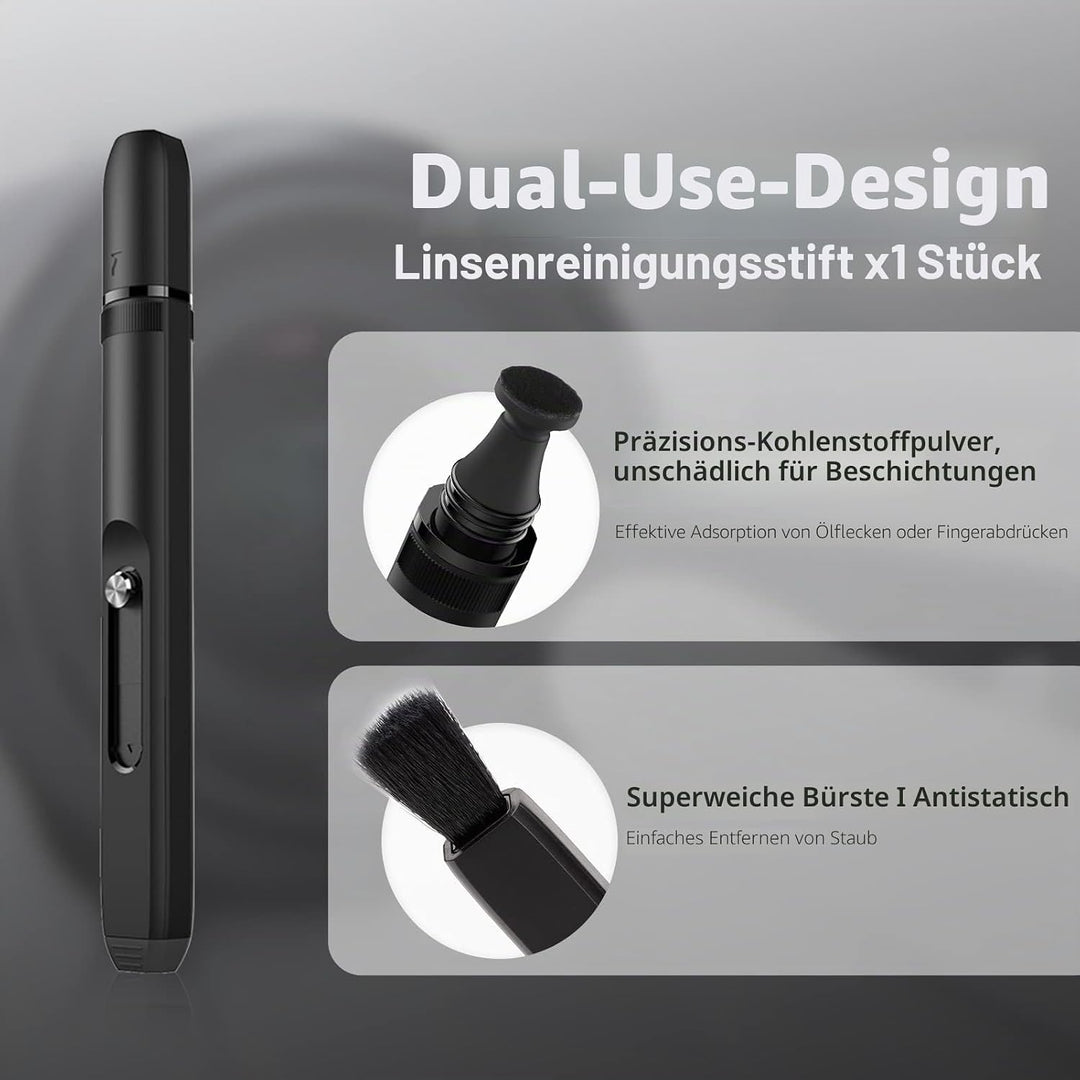 VSGO VS-A7E Kamera-Reinigungsset, tragbare Flasche, Becher, Luftgebläse, Objektiv-Reinigungsstift, W