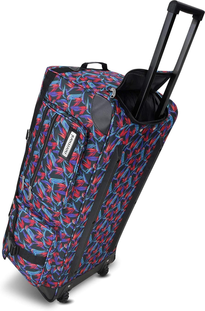 XXL Reisetasche Jumbo Big-Travel mit Rollen von normani® Farbe Pally Parrots / 100 Liter Pally Parro