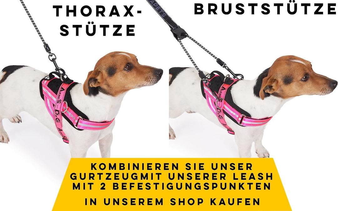 Hundegeschirr mit 3 Metallösen zur Befestigung Ihrer Brust oder Ihres Brustgurts, um Ihren Hals Nich