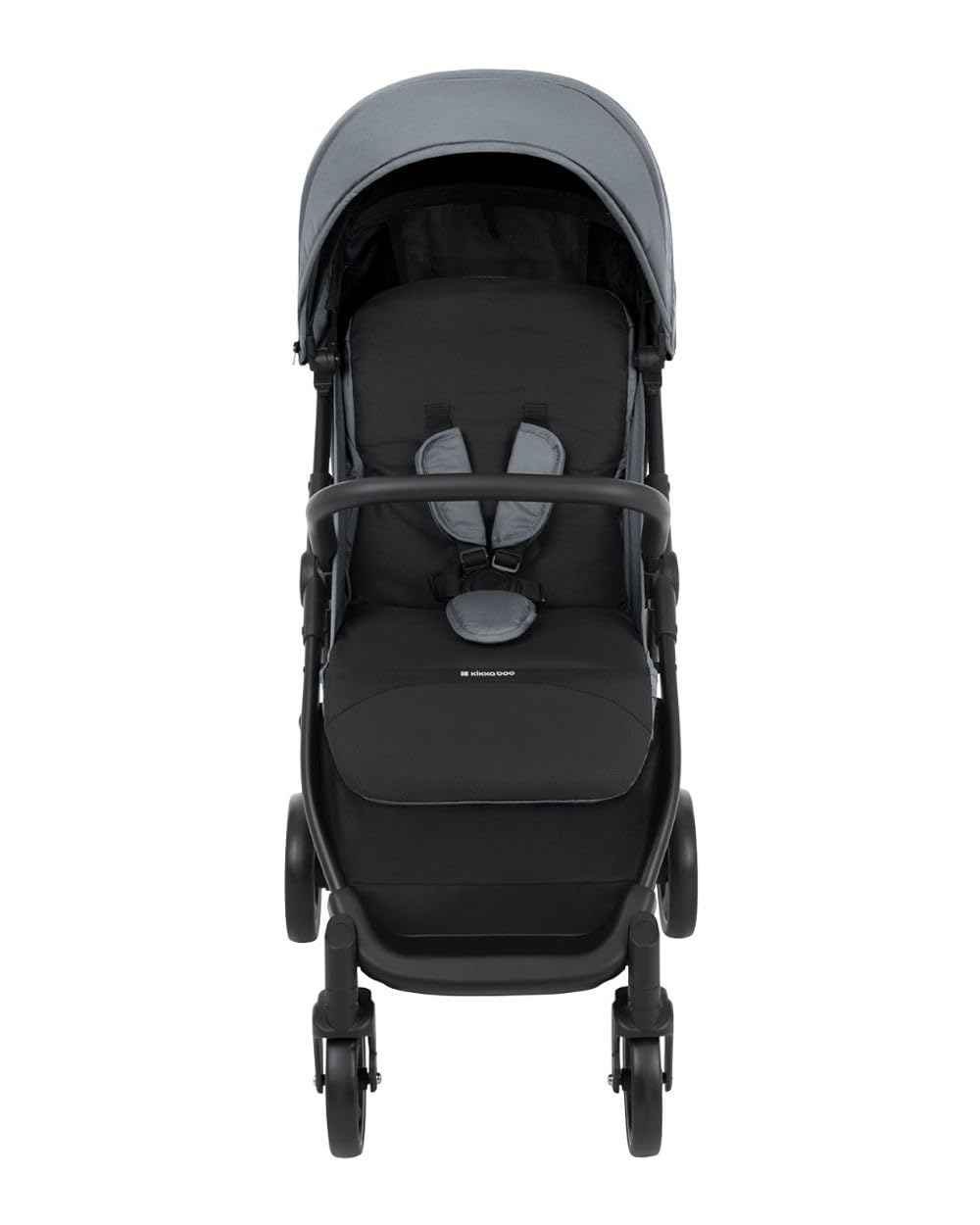 Kikkaboo Kinderwagen, Buggy Alexa 22 kg faltbar, Rückenlehne verstellbar, Gurt grau, grau
