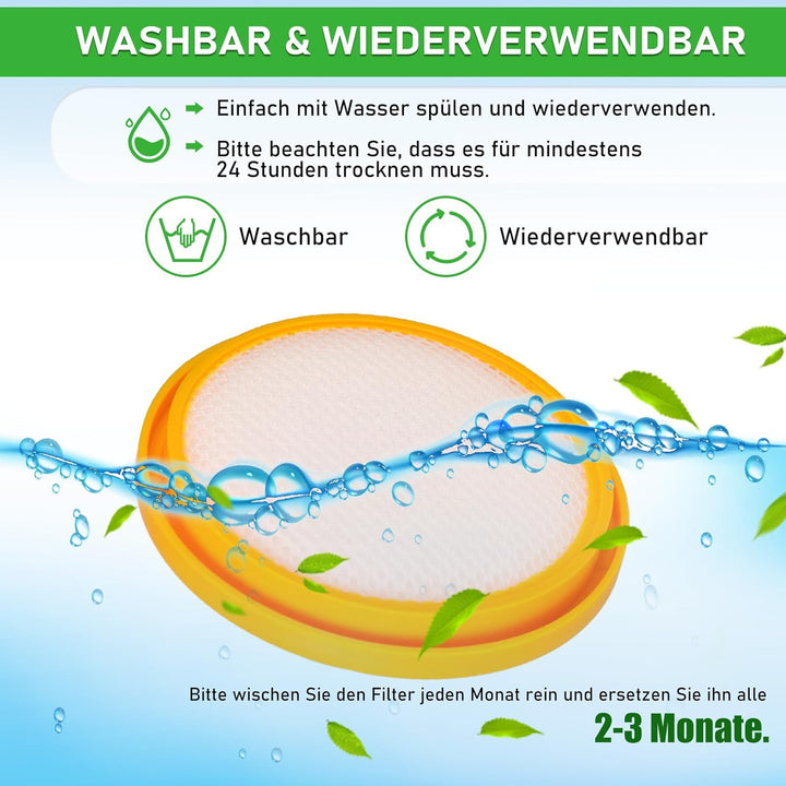 4 Stück HEPA-Filter JV35 für Jimmy JV35 Handstaubsauger und Milbensauger, geeignet für Bett- und Mat