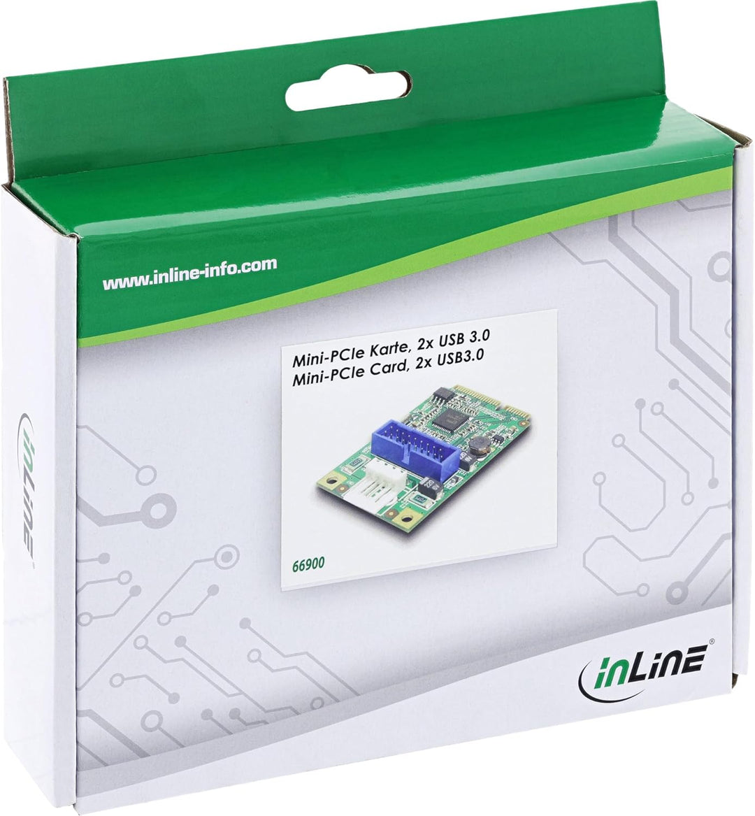 InLine 66900 Mini-PCIe Karte, 2x USB 3.0