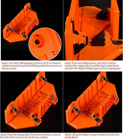 YUMILI Backsaw mit Gehrungslade für DIY Handwork Craft Portable Handsaw Set Gehrungssäge