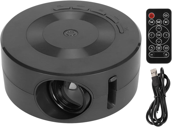 Miniprojektor, 1080P Beamer mit gleicher Bildschirmfunktion, Projektor Tragbarer Optische Linse zum