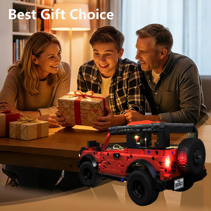 LED-Beleuchtung kompatibel mit Lego Technic Ford Bronco SUV Auto, Light Up Kit für Lego Ford Bronco