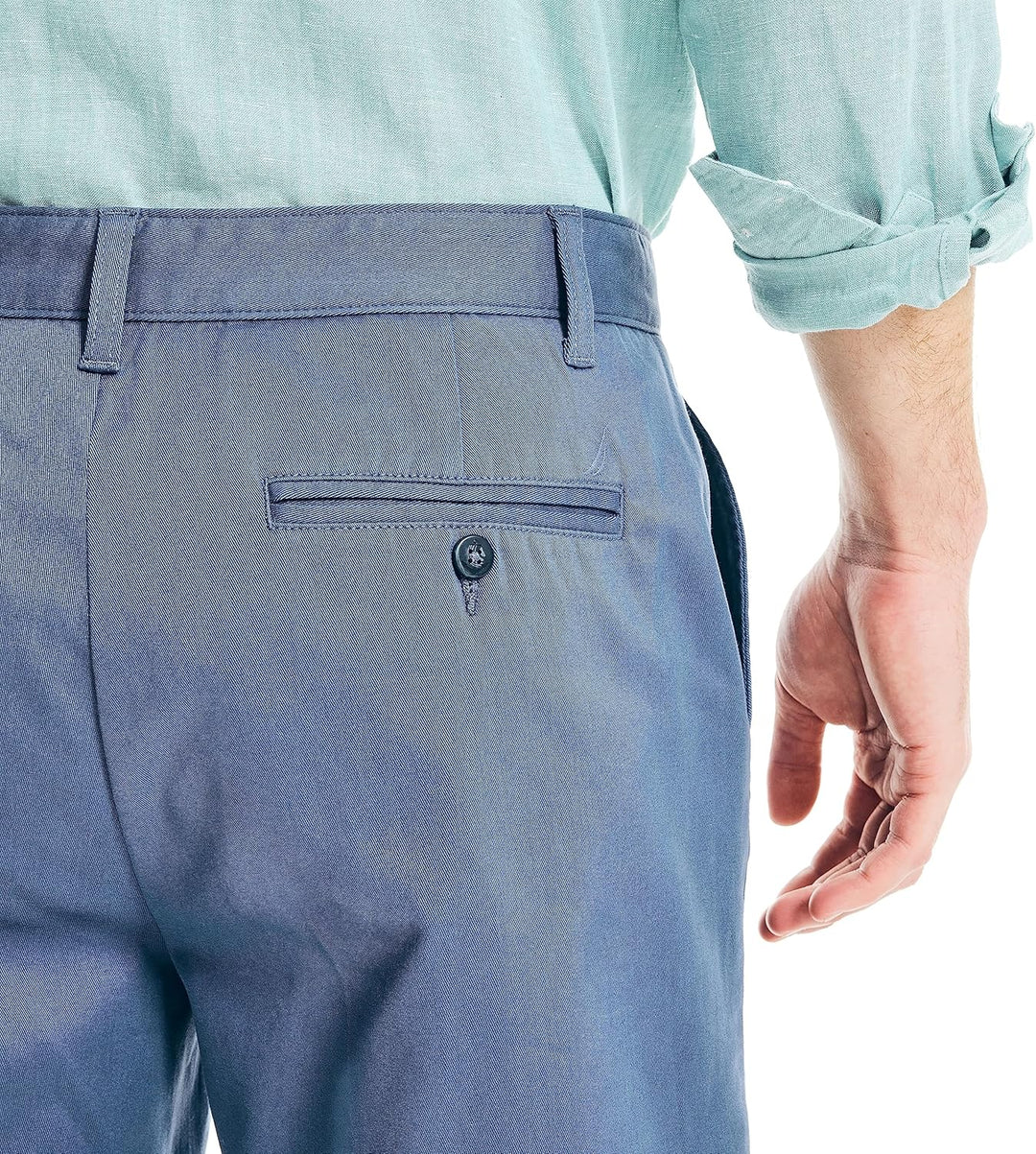 Nautica Herren Classic Fit Flat Front Stretch Chino Deck Lssige Shorts 30 Indigoblau, 30 Indigoblau