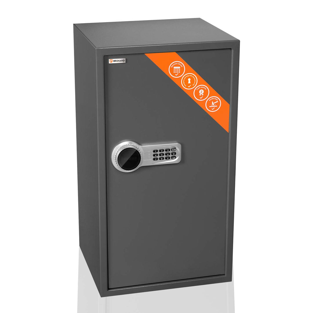 Brihard Betriebs XXL Elektronischer Safe mit LCD 73x40x36cm - Extra grosser Elektronischer Safe mit