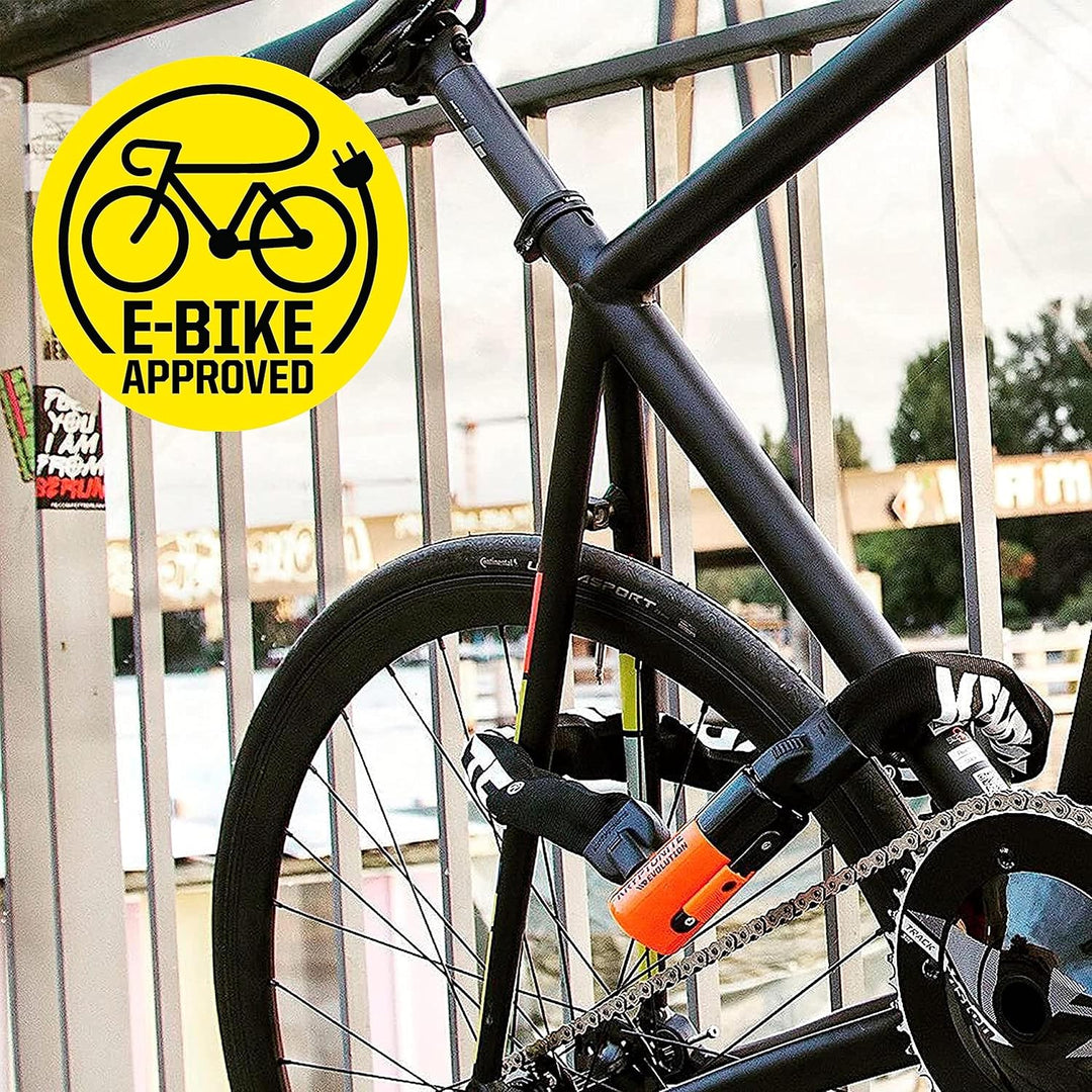 Kryptonite 808 Kabelschloss Evolution series 4 Integrated Chain 1090, Schwarz, 90cm &amp; Schlaufenkabel