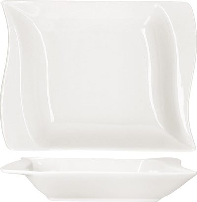 MamboCat Ivory 6er Set Suppenteller I 300ml I elfenbeinweisse Tiefe Porzellan-Teller für 6 Personen