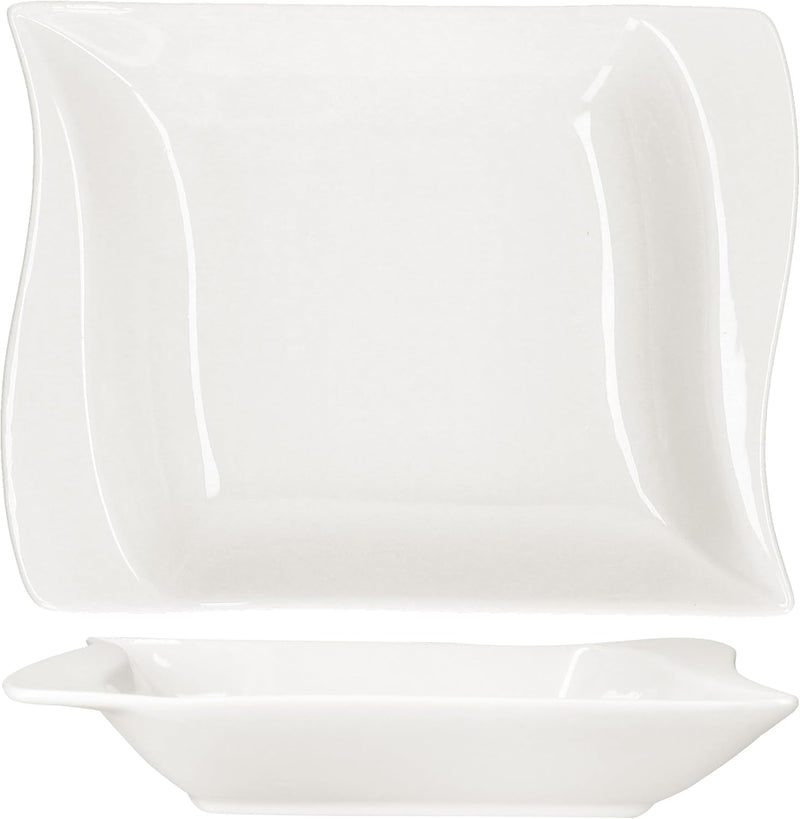 MamboCat Ivory 6er Set Suppenteller I 300ml I elfenbeinweisse Tiefe Porzellan-Teller für 6 Personen