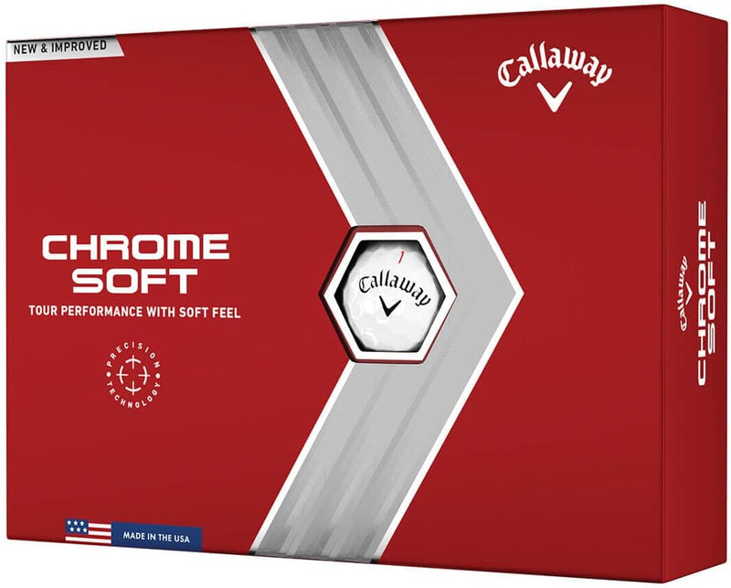 Callaway Golf Chrome Soft Golfbälle (Serie 2022) Weiss, Weiss