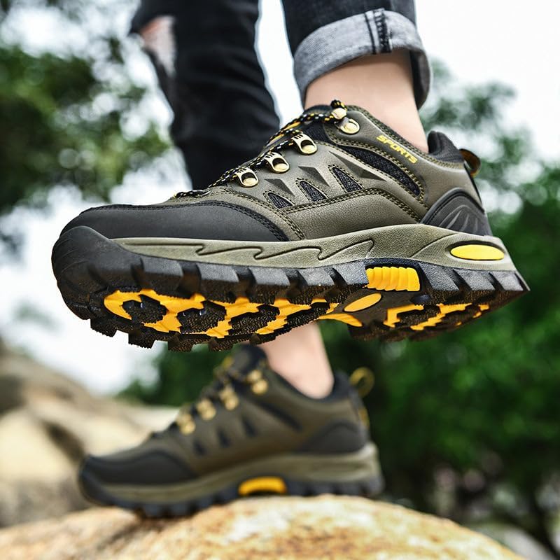 Herren Damen Wanderschuhe Wasserdicht Outdoor Anti-Rutsch Wanderstiefel Sportlich Bequem Leicht Outd
