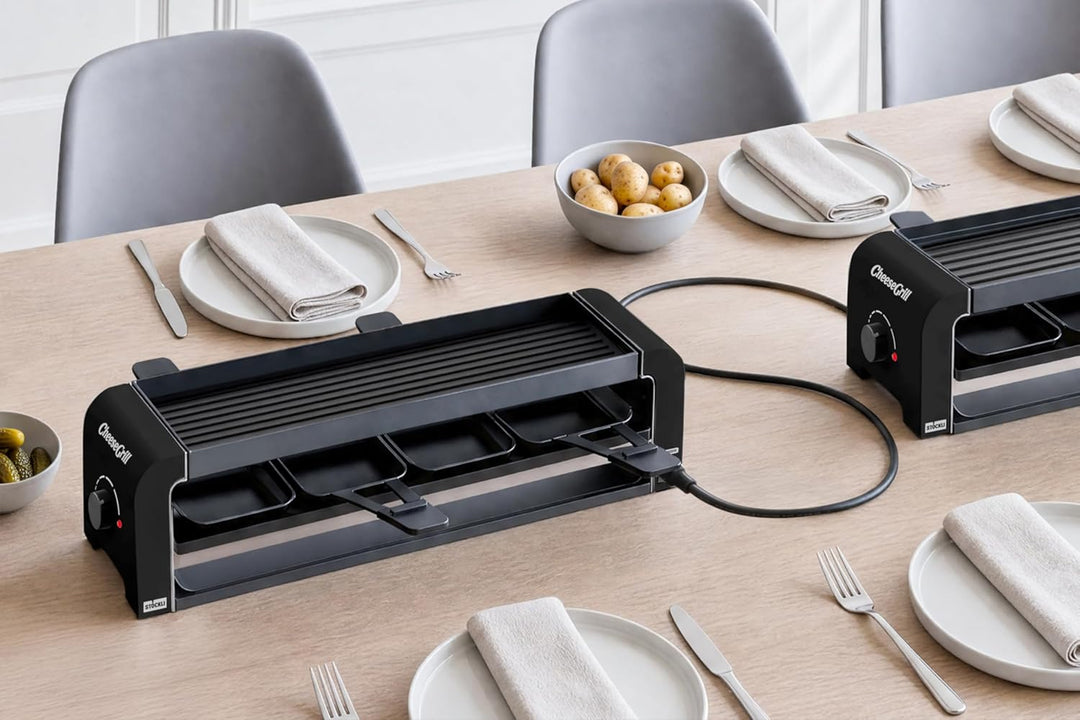 Stöckli Raclette CheeseGrill 4 Connect Black