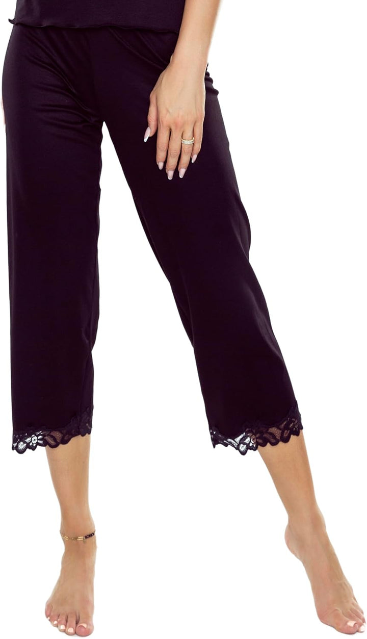 Selente Sweet Dreams modischer Schlafanzug/Shorty/Pyjama (Made in EU) kurz, Capri oder lang und mit