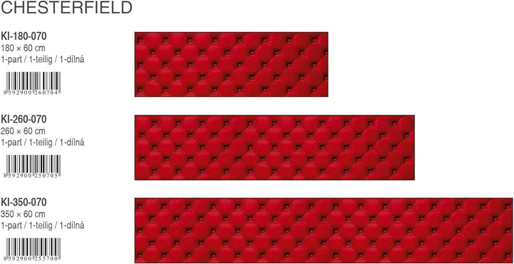 DIMEX Küchenrückwand Folie selbstklebend Chesterfield | Klebefolie - Dekofolie - Spritzschutz für Kü