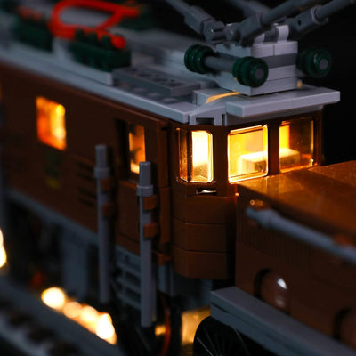 GEAMENT LED Licht-Set Kompatibel mit Lego Crocodile Locomotive - Beleuchtungsset für Creator 10277 B