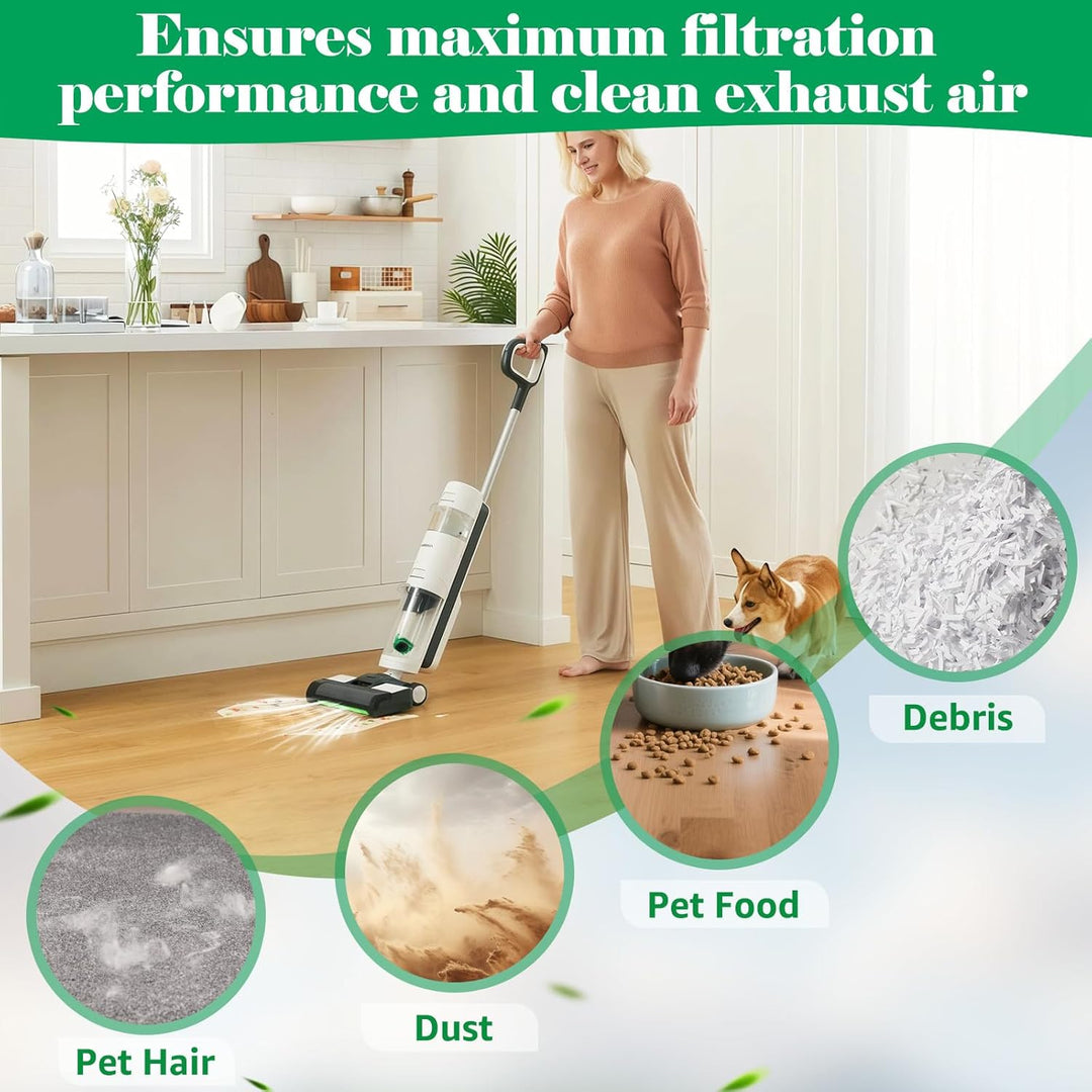 12 Stück Staubbeutel für Vorwerk Kobold VB100,Staubsaugerbeutel,Mit 3 Motorfiltern, 1 Bürsten, Staub