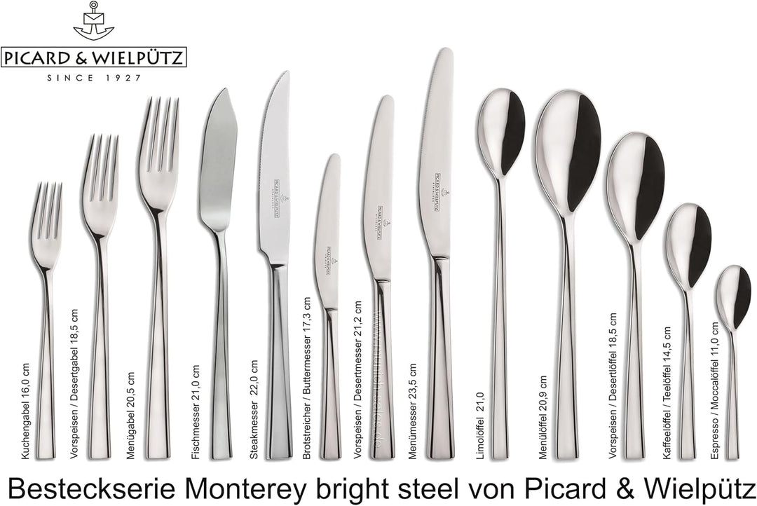Gabel - Menügabel - Monterey - Picard & Wielpütz - 12 Stück d. 12 Stck., d. 12 Stck.