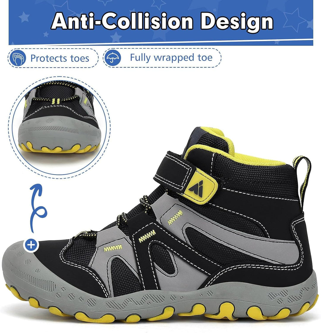 Mishansha Kinder Wanderschuhe rutschfest Trekkingschuhe Jungen Atmungsaktiv Outdoor Walkingschuhe Gr