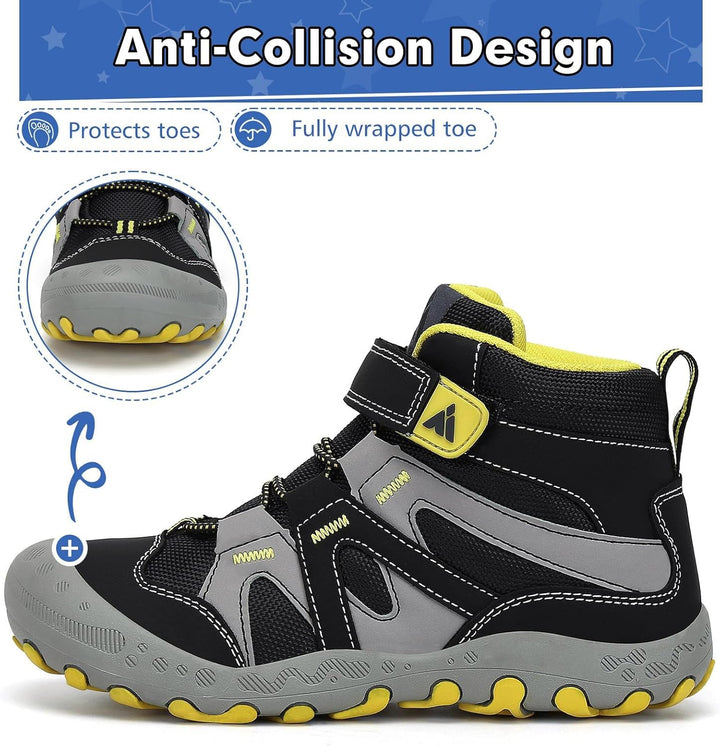 Mishansha Kinder Wanderschuhe rutschfest Trekkingschuhe Jungen Atmungsaktiv Outdoor Walkingschuhe Gr