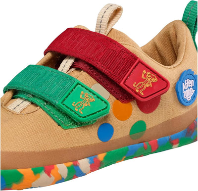 Affenzahn Barfussschuh Baumwolle Lucky Klettverschluss Vegan rutschfest Flexibel für den Sommer in G