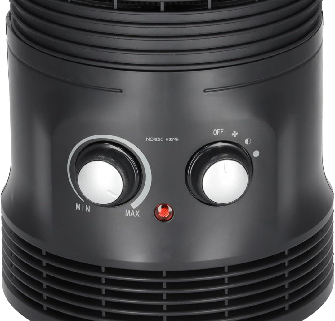 NORDIC HOME CULTURE 360° Heizlüfter 2000Watt, Temperaturbereich einstellbar, Heizgerät, Elektro-Heiz