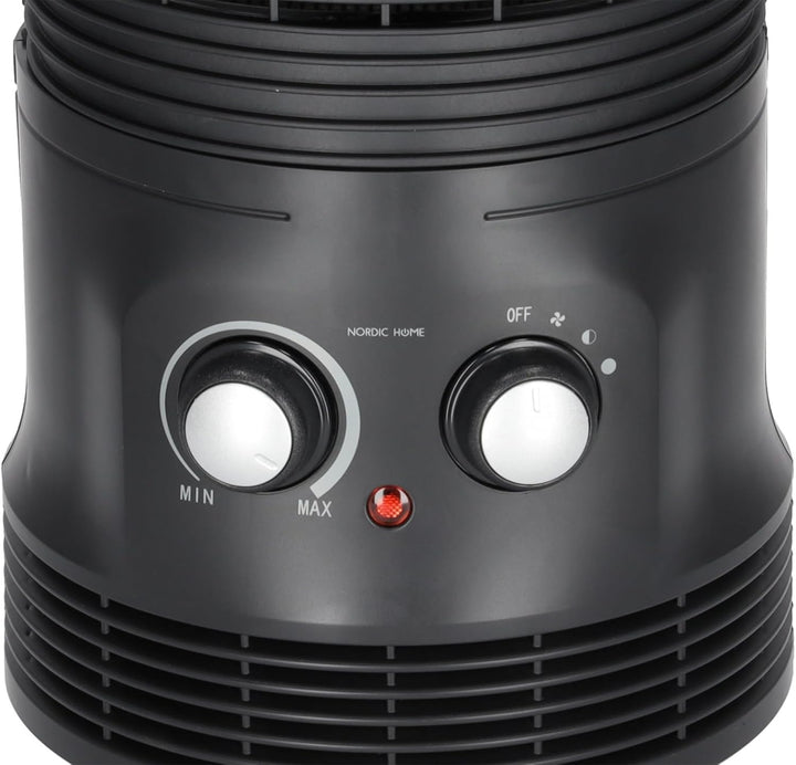 NORDIC HOME CULTURE 360° Heizlüfter 2000Watt, Temperaturbereich einstellbar, Heizgerät, Elektro-Heiz