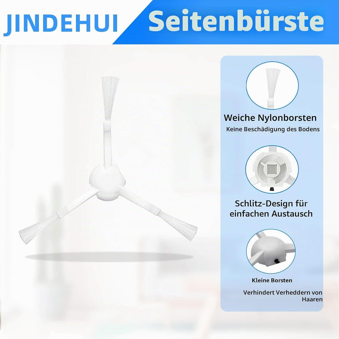 Zubehör Ersatzteile Zubehörset für Dreame D10 Plus RLS3D, Z10 Pro, L10 Plus Roboterstaubsauger, 2 Ha