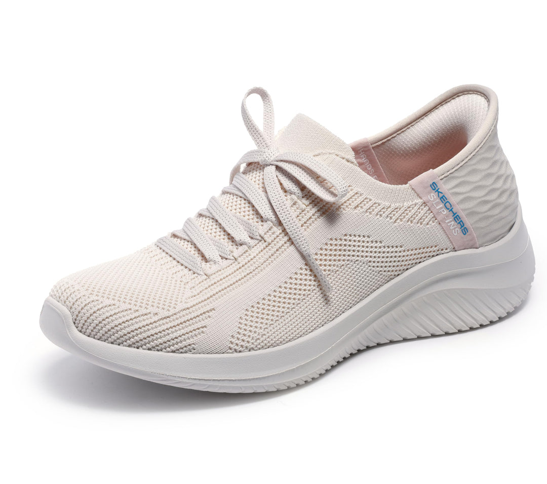 Skechers Damen 149710 MVE 35.5 EU Natural Knit Periwinkle Trim, 35.5 EU Natural Knit Periwinkle Trim