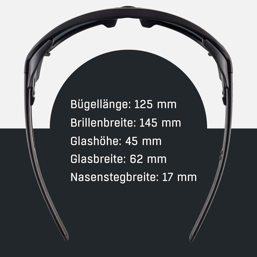 ALPINA SKYWALSH - Wasserabweisende und Beschlagfreie Sport- & Fahrradbrille Mit 100% UV-Schutz Für E