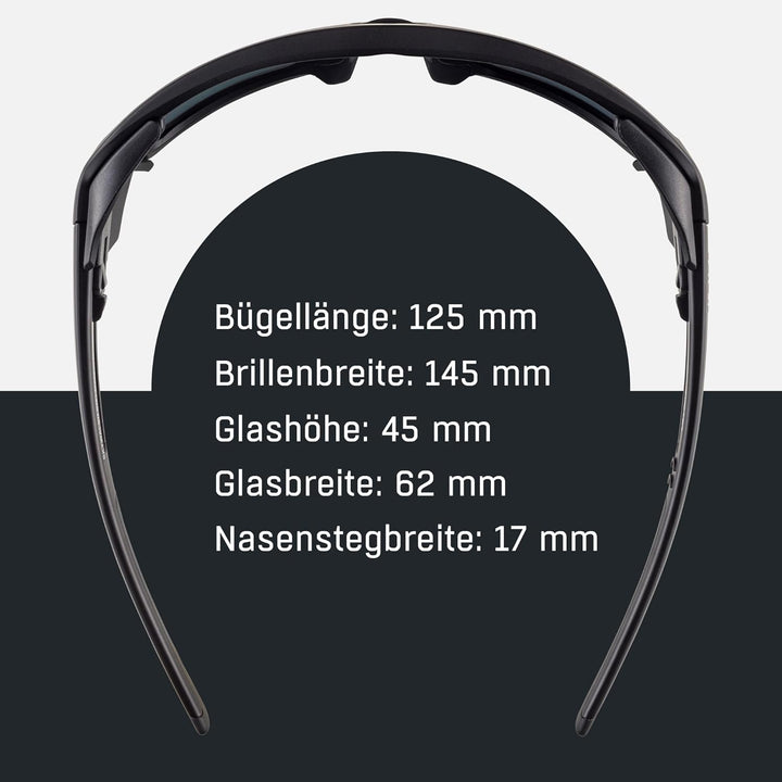 ALPINA SKYWALSH - Wasserabweisende und Beschlagfreie Sport- & Fahrradbrille Mit 100% UV-Schutz Für E