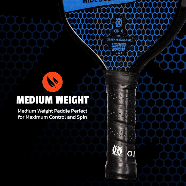 Onix Pickleball-Paddel aus Kohlefaser, Graphit, Z5, mit gepolstertem Komfortgriff, USA Pickleball zu