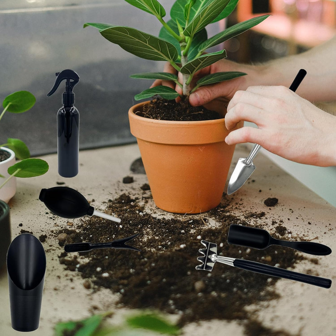 DUGYIRS Bonsai Werkzeug Set,Pflanzen Gartengeräte Set,Mini Gartenwerkzeug Werkzeug Set für Pflanzenp