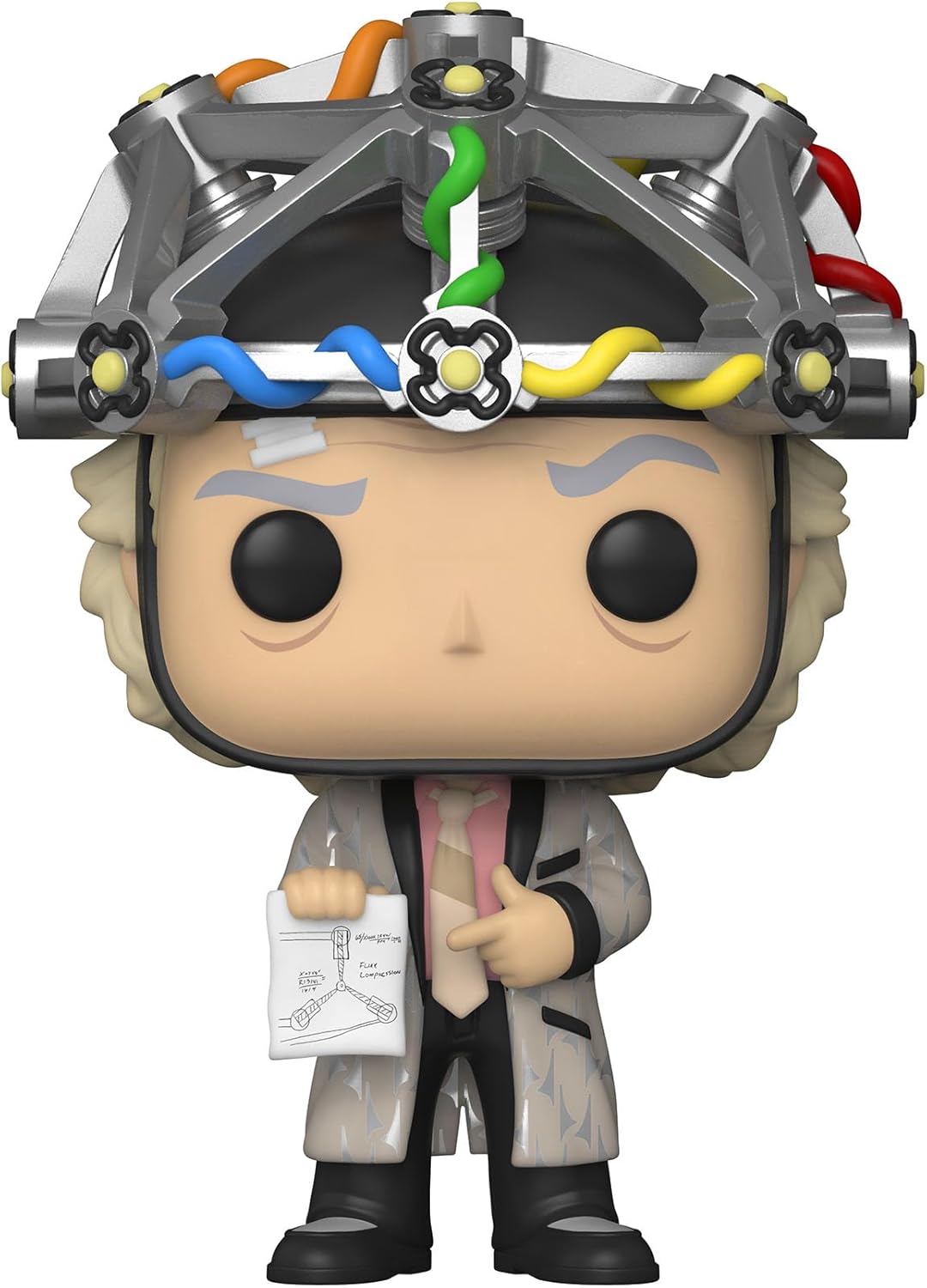 Funko Pop! Movie: Back to The Future-Doc mit Helmet - Dr. Emmett Brown - Vinyl-Sammelfigur - Geschen