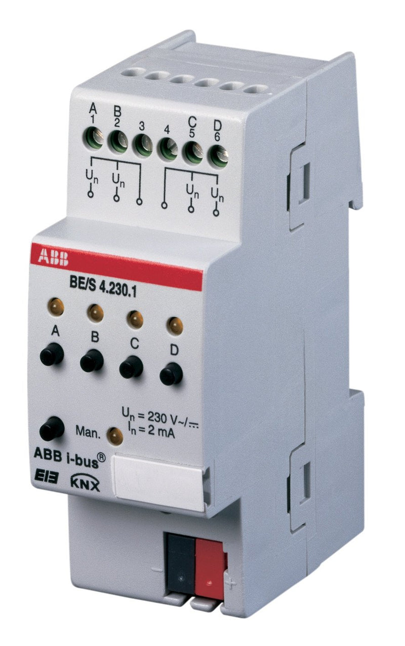 ABB BE/S4.230.1 EIB/KNX Binäreingang, 4-fach, 230V, REG