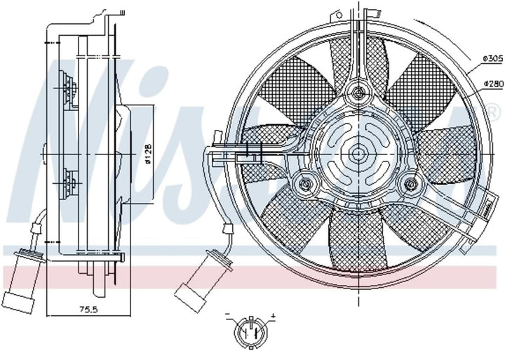 Nissens 85546 Lüfter Wasserkühler