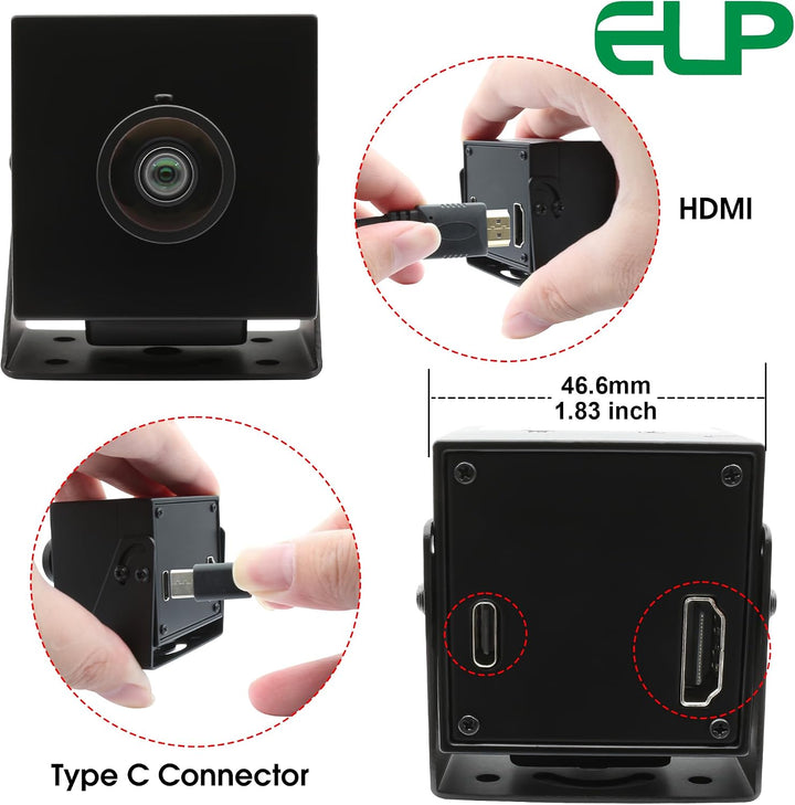 G 4K HDMI USB Kamera Dual Output Webcam für Computer Monitor TV Weitwinkel PC Kamera Verzerrungsfrei