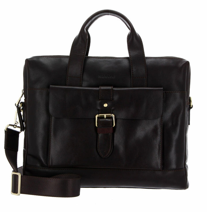 SADDLER Adam Computer Bag Dark Brown