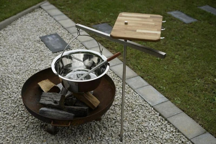 Gulaschkessel 20 Liter mit Deckel Edelstahl für Grillgalgen XXL