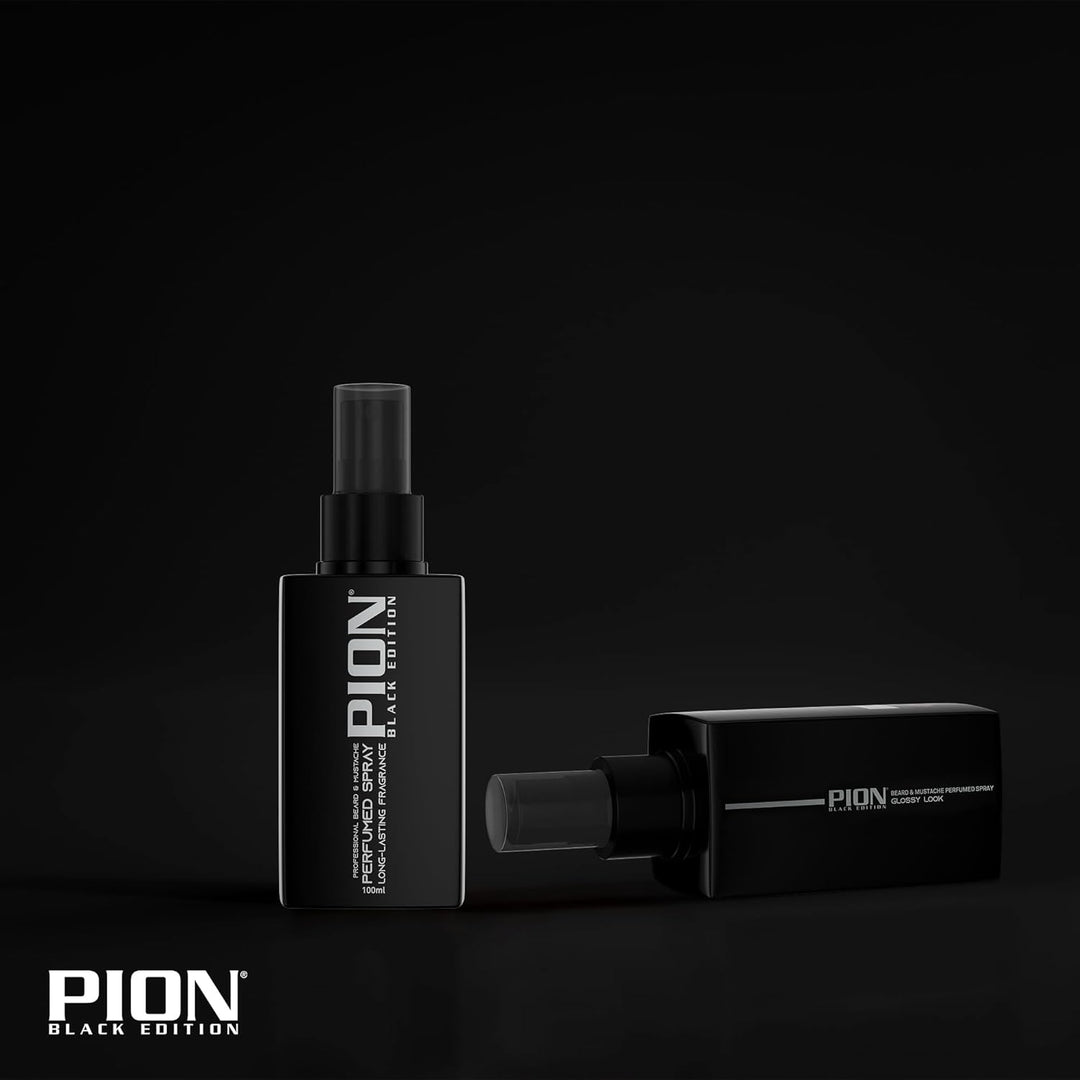 PION Black Edition Parfümspray für Bart & schnurrbart – maskuliner duft und pflege in einer flasche