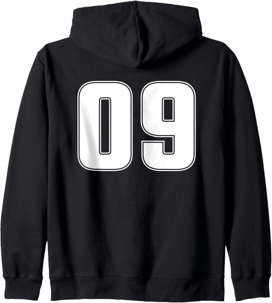 Nummer 09 Zero 9 Jahr 2009 Sport Trikot #09 vorne und hinten Kapuzenjacke