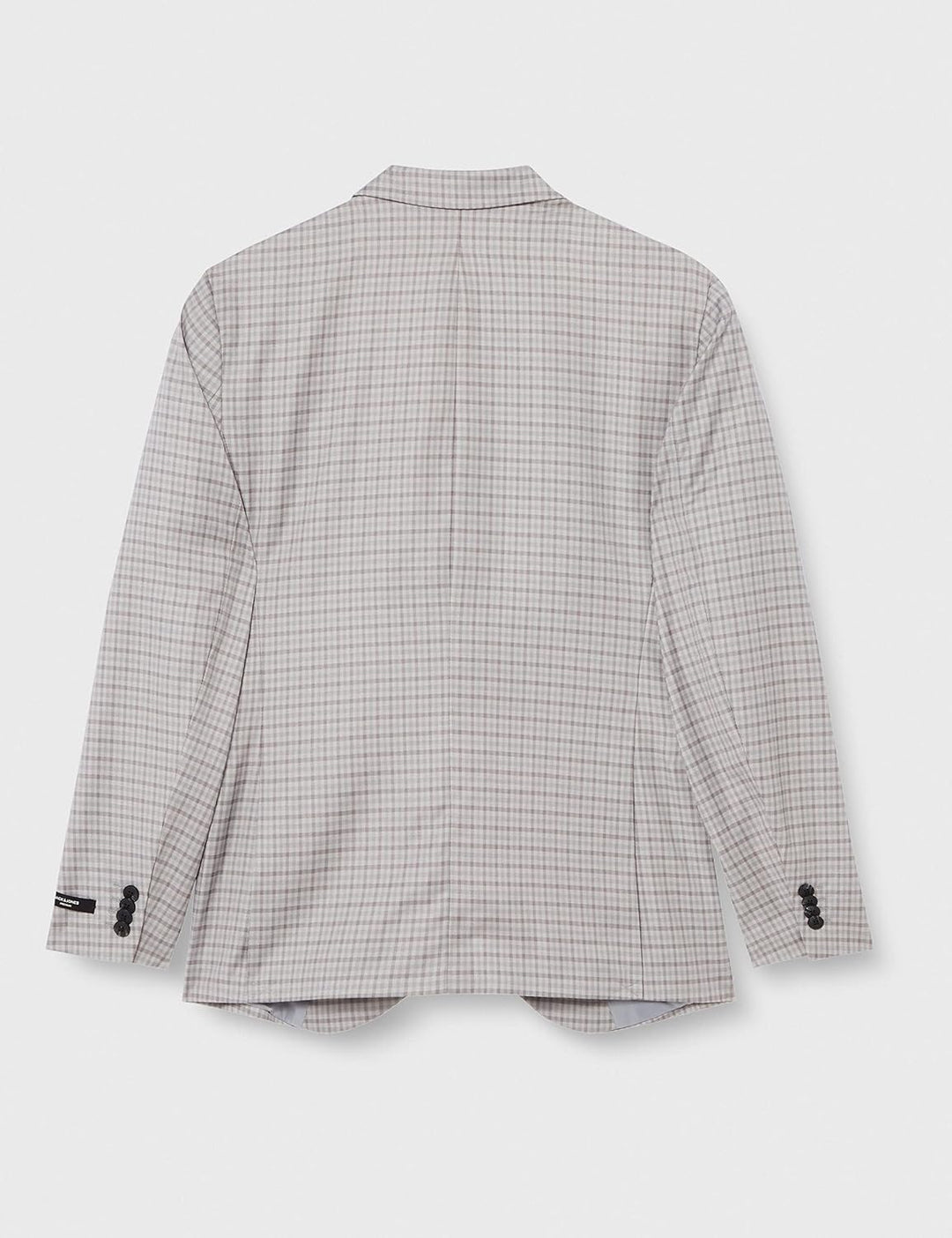 JACK & JONES Herren Jprfranco Check Blazer Anzugjacke 52 Light Grey Melange/Checks:super Slim Fit, 5