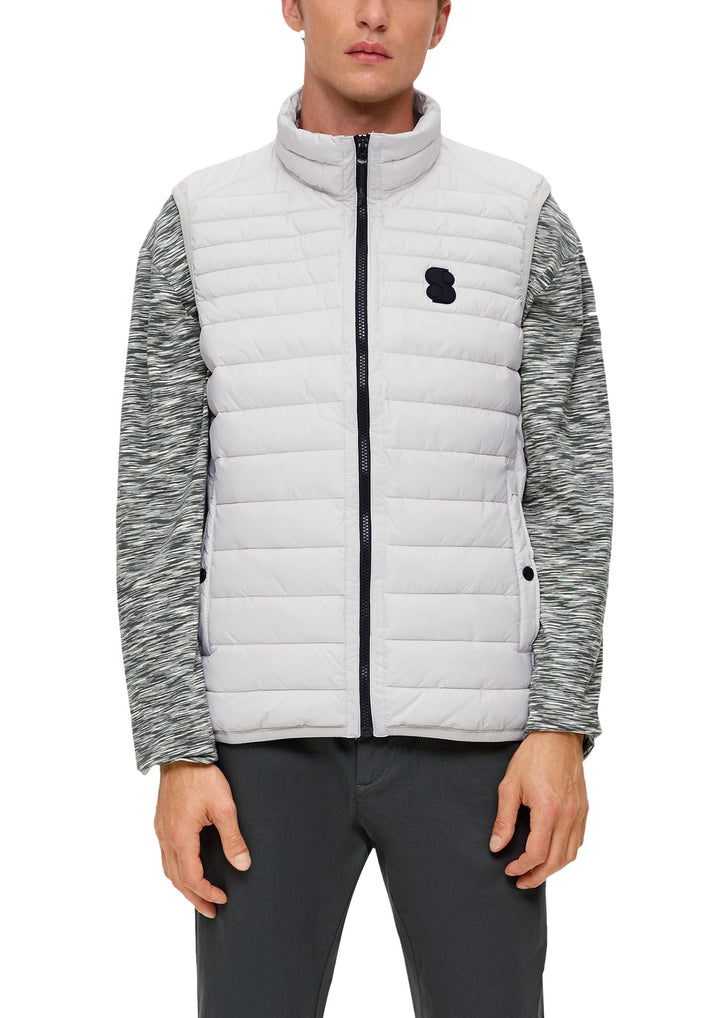 s.Oliver Herren Outdoor Weste, Grau